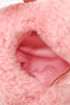 Bottega Veneta Pink Shearling Mini Jodie Clutch