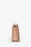 Prada Beige Vitello Move Triangle Plaque Flap Card Holder