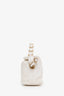 Pre-loved Chanel™ 2021 White Lambskin Hobo Bag GHW