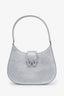 Alexander Wang Silver Crystal Embellished 'W' Legacy Small Shoulder Bag