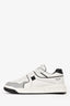 Valentino White Leather One Stud Low Top Sneakers Size 41 Men's