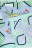 Hermès Green/Multicolour Silk Bouquets Sellier Scarf Size 90cm