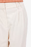 Brunello Cucinelli Cream Stretch-twill Trousers Size 42