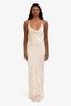 Rat & Boa Cream Pattern Sleeveless Maxi Dress Size S