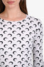 Marine Serre White Second Skin Moon Top Size S