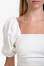 ASTR White Off-Shoulder Mini Dress Size M