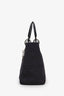Christian Dior 1997 Black Denim Medium Lady Dior With Strap