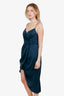 Zimmermann Blue Silk Balconette Midi Dress Size 3