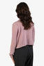 Hermès Pink Cashmere Polo Sweater Size 40
