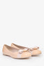 Salvatore Ferragamo Blush Pink Patent Bow 'Varina' Ballet Flats Size 8