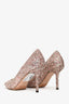 Jimmy Choo Pink/Silver Sparkly Heels Size 39.5