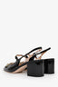 Gucci Black Patent Leather Horsebit Mary Jane Slingback Heels Size 37.5