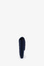 Pre-loved Chanel™ 2016 Navy Caviar Embossed Camellia Large Gusset Flap Wallet