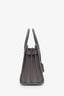 Saint Laurent Grey Smooth Leather Baby Sac De Jour Top Handle With Strap