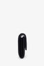 Pre-loved Chanel™ 2024 Black Quilted Lambskin Flap Crystal CC Card Holder Wallet