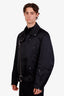 Jil Sander Black Duchess Asymmetric Zip-up Jacket Size 50 Mens