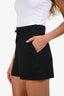 Red Valentino Black Wool Bow Mini Shorts Size 36