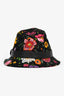 Gucci Black Flora Cotton Bucket Hat Size M