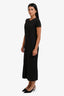 ATM Black Cotton Short Sleeve Maxi Dress Size XS