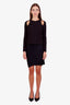 Proenza Schouler Black Pleated Midi Skirt Size 2