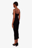 Courreges Black Knit Logo Jumpsuit Size 0