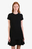 Theory Black Layered Short Sleeve Dress Size 2
