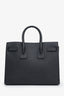 Saint Laurent Black Grained Leather Small Sac de Jour Top Handle