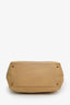 Pre-loved Chanel™ 2002-03 Beige Lambskin Turnlock CC 2Way Tote Bag With Strap