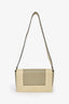 Celine 2018 Cream/Green Leather Frame Shoulder Bag