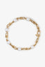Tiffany & Co. 18K Yellow Gold Pearls Hardware Link Bracelet
