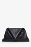 Bottega Veneta Black Leather Trine Envelope Clutch