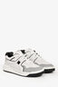 Valentino White Leather One Stud Low Top Sneakers Size 41 Men's