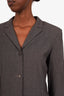 Jil Sander Grey Single Breasted Blazer Jacket + Pant Set Size 36