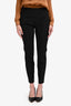 Valentino Black Wool Cigarette Trousers Size 10