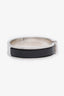 Hermès Palladium Plated Black Clic H Bracelet