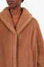 Max Mara Brown Camel Short Teddy Coat Size 36