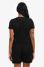 Chloe Black Wool Pinafore Overall Romper Size 34
