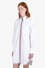Thom Browne White Oxford Shirt Midi Dress Size 1