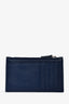 Balenciaga Navy Leather B Emblem Long Zipped Card Holder