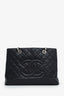 Pre-loved Chanel™ 2012 Black Caviar Leather Grand Shopping Tote