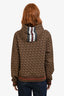 Burberry Brown Cotton TB Monogram Hoodie Size XS