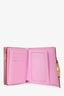 Louis Vuitton x Takashi Murakami White Canvas and Leather Monogram Joey Wallet