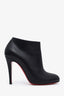 Christian Louboutin Black Leather Belle 100 Booties Size 38
