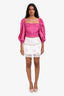 Love Shack Fancy White Rhodes Mini Skirt Size 4