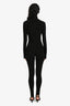 Norma Kamali Black Slim Fit Turtle Catsuit with Footsie Size 36