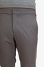 Loro Piana Grey Virgin Wool Straight Leg Pants Size 48 Mens