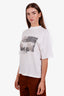 Anine Bing White Printed Mick Jagger T-Shirt Size XS