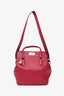 Hermès Red Leather 'Toolbox 20' Bag with Shoulder Strap SHW