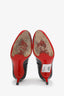 Christian Louboutin Black Patent Leather Round Toe Pumps Size 36.5