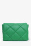 Stand Studio Green Leather Wanda Mini Top Handle Bag with Strap